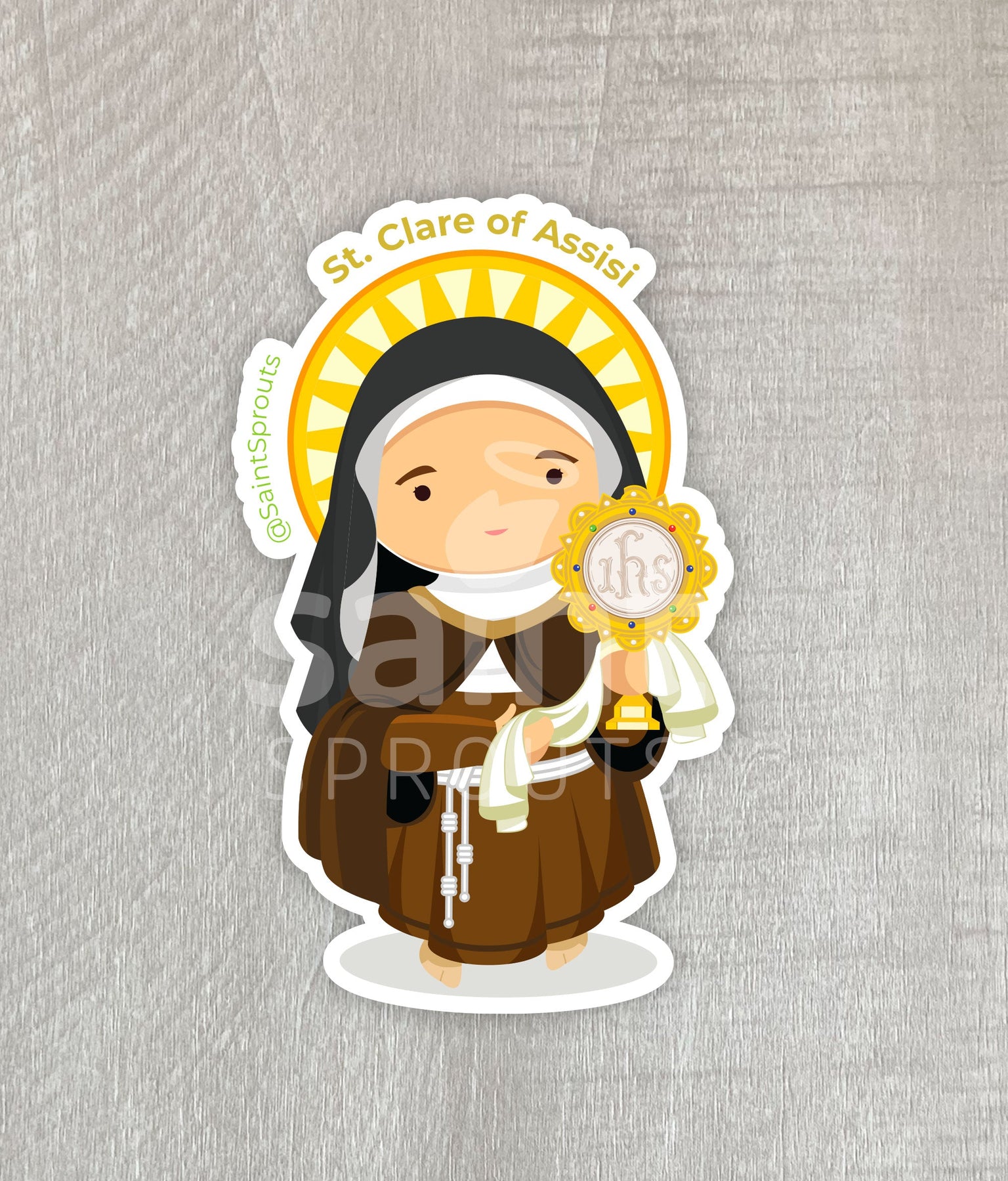 St. Clare of Assisi / St. Claire of Assisi Magnet