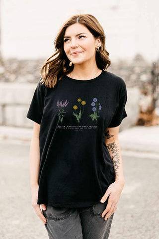 Womens Flowy Wildflower Tee