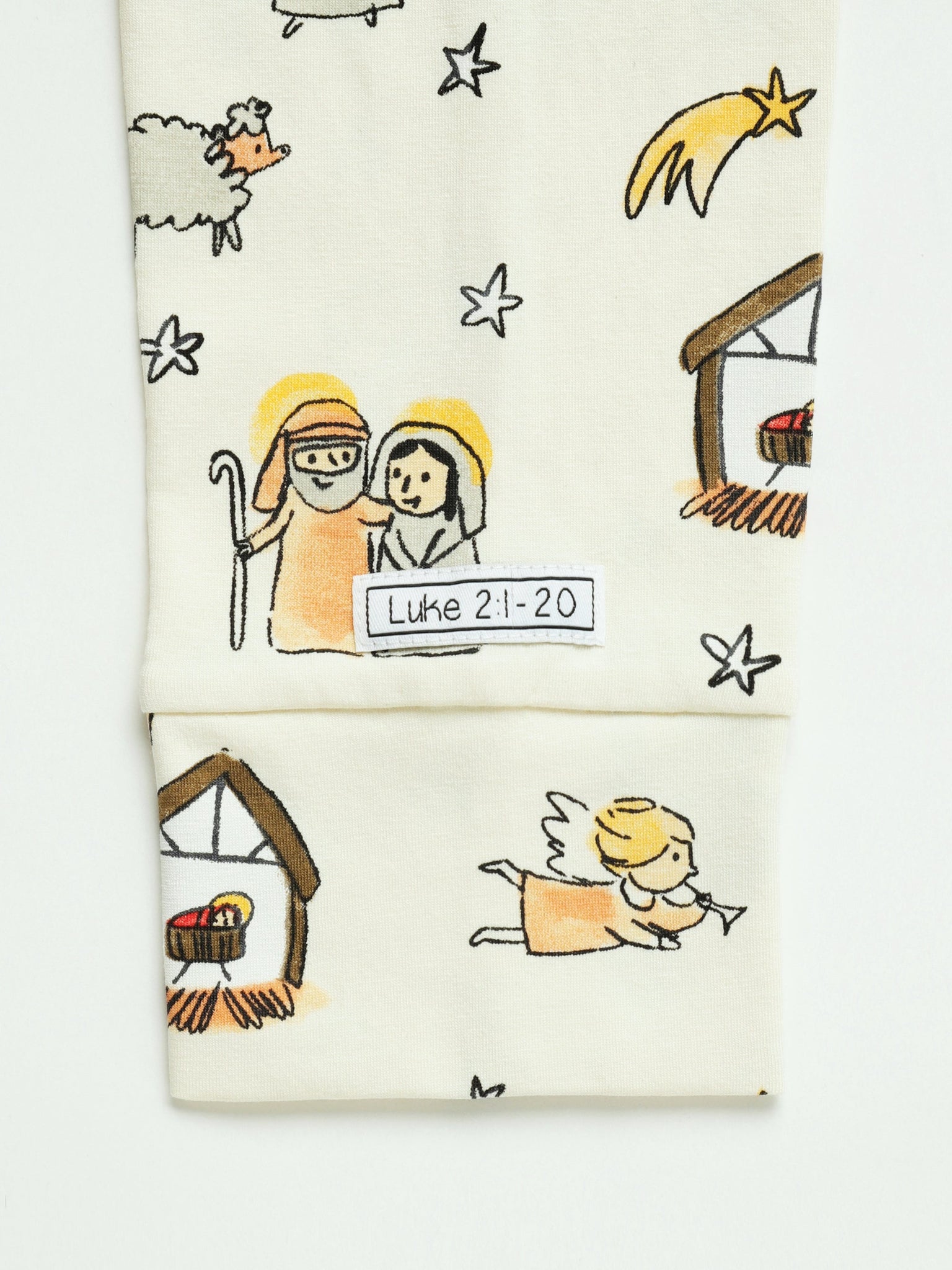 Away in a Manger Womens Jogger PJ Set Cotton