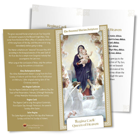 Regina Caeli Holy Card