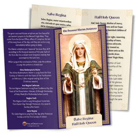 Salve Regina Holy Card