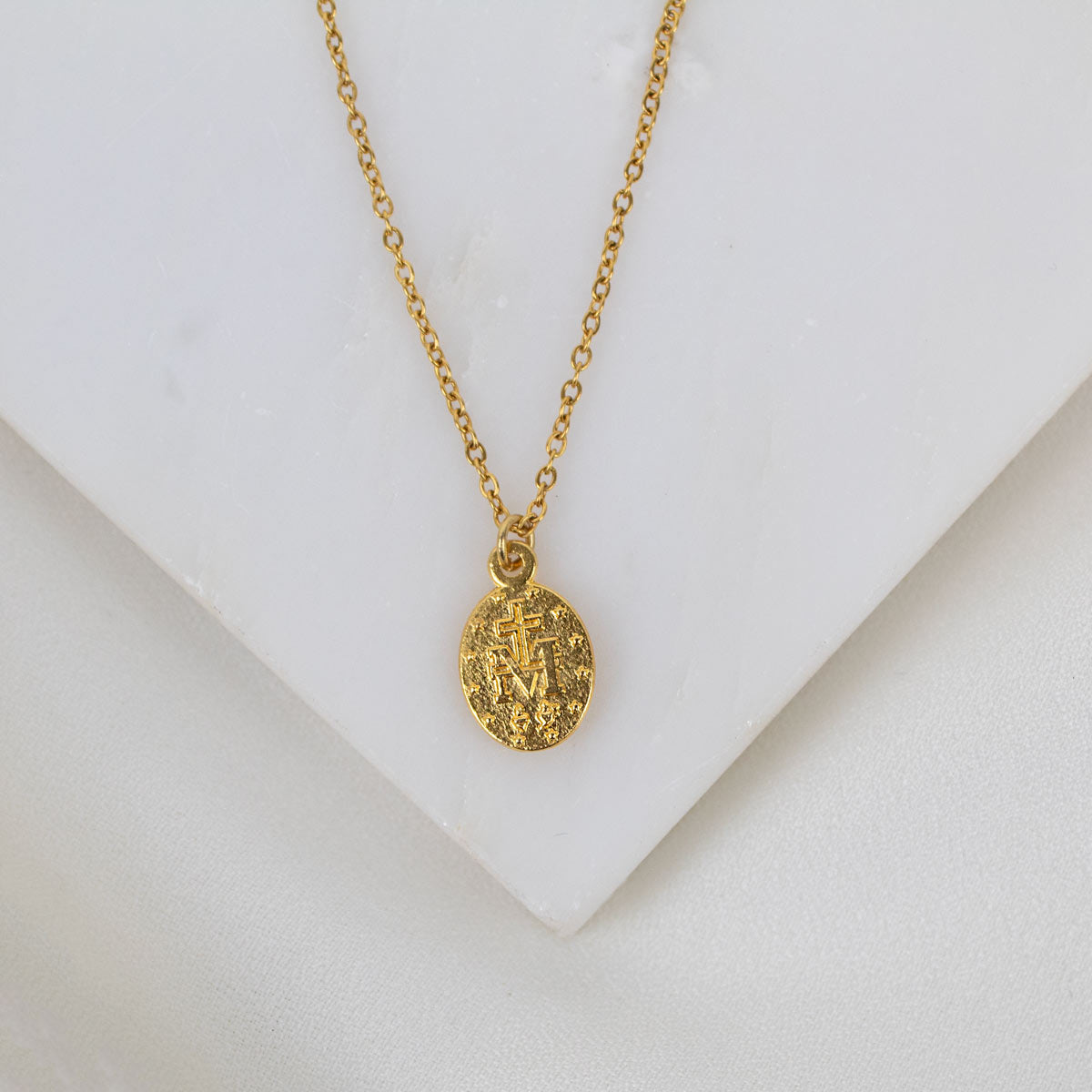 Miraculous Medal Petite Necklace