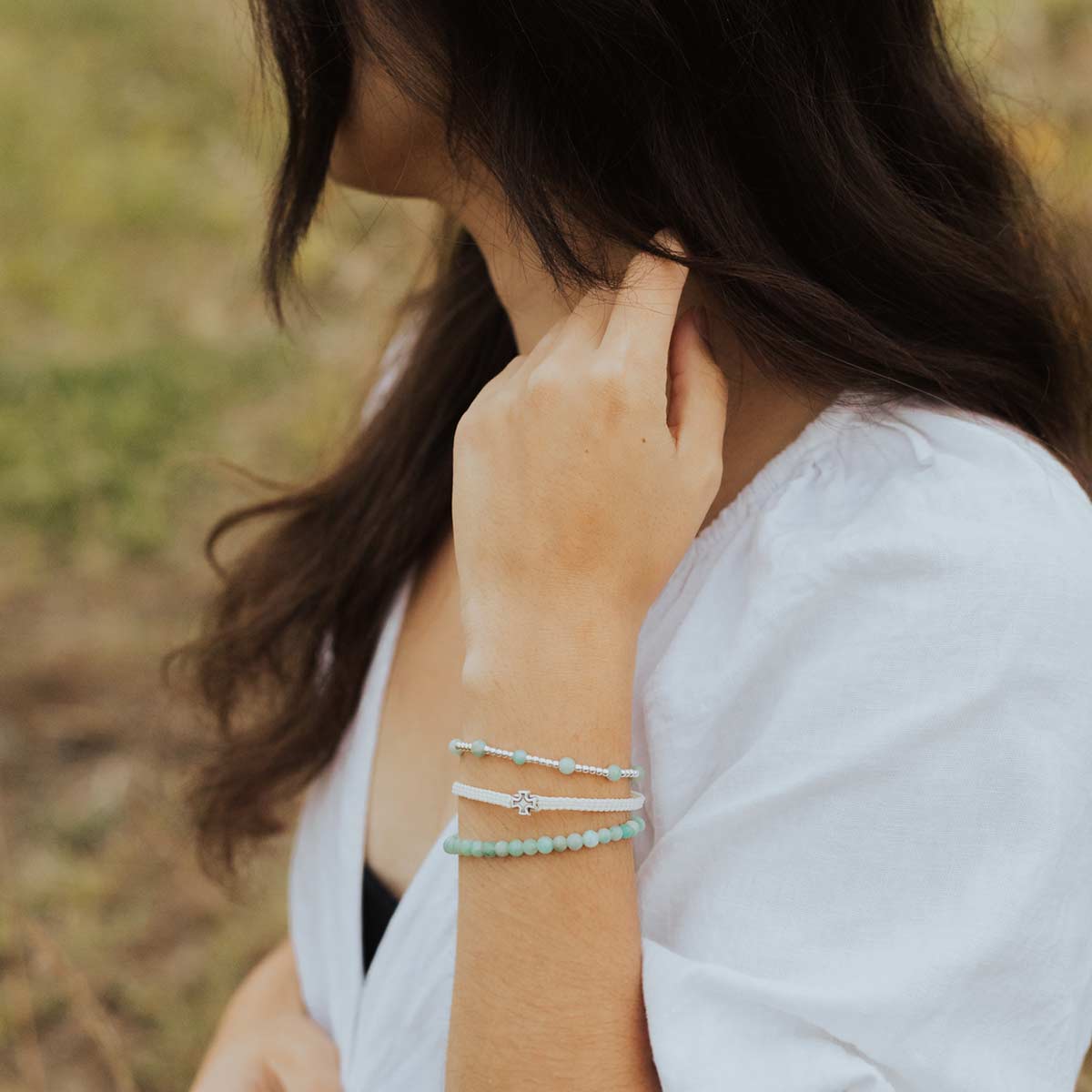 Be Still Prayer Bracelet - Amazonite