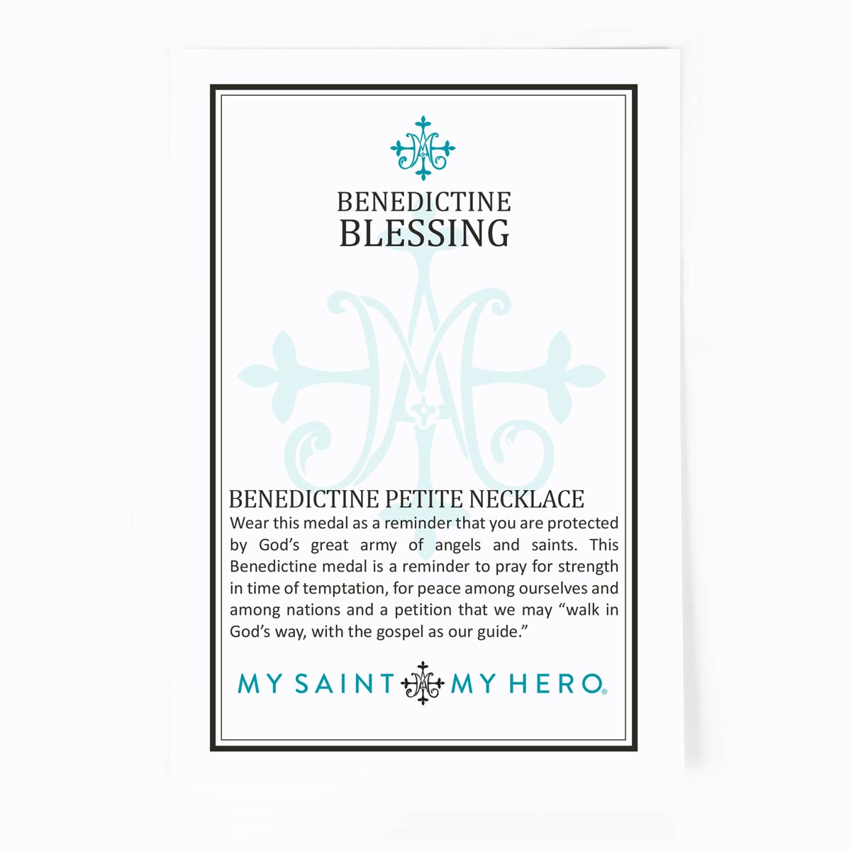 Benedictine Petite Necklace - Sterling Silver