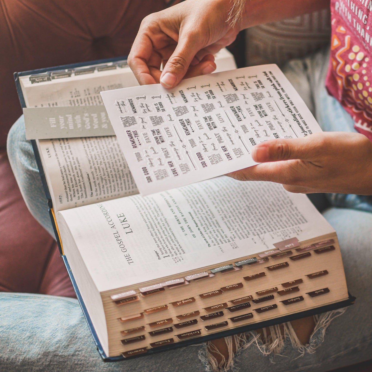 Bible Journaling Sticker Sheet