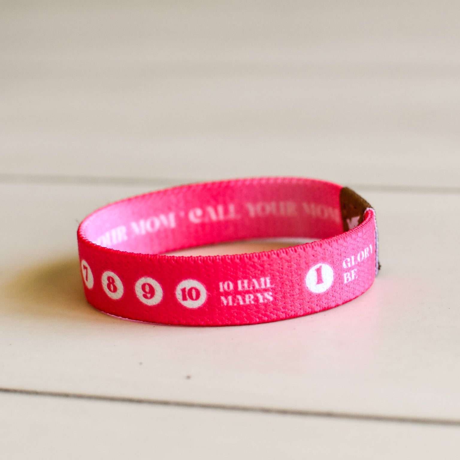 Call Your Mom Girls Rosary Bracelet