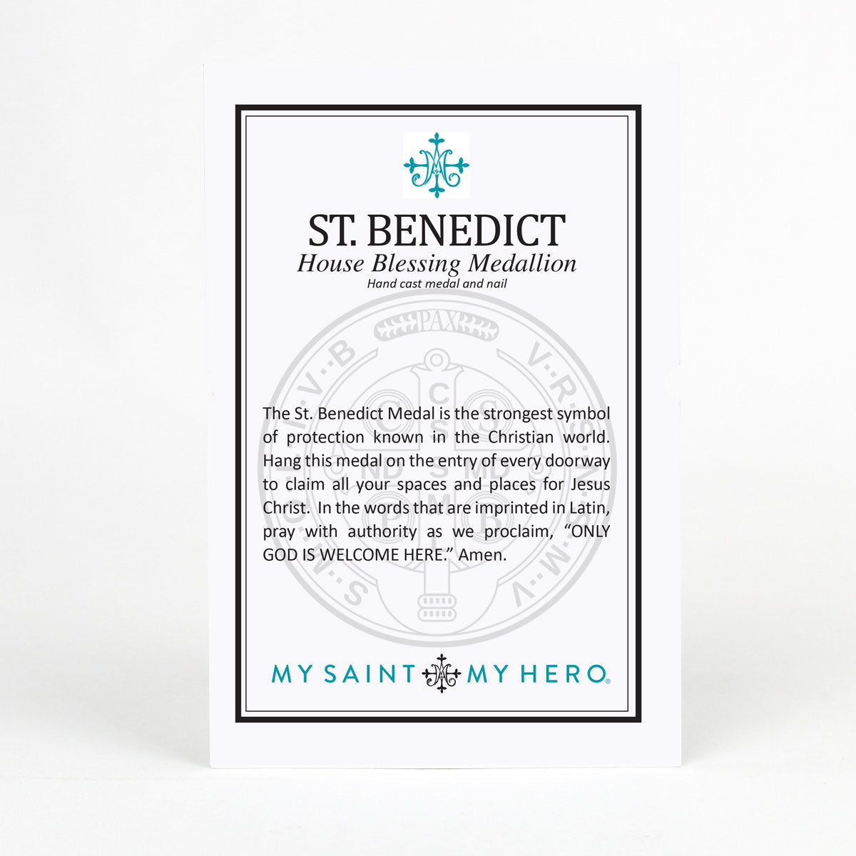 House Blessing Medallion - Saint Benedict Cross