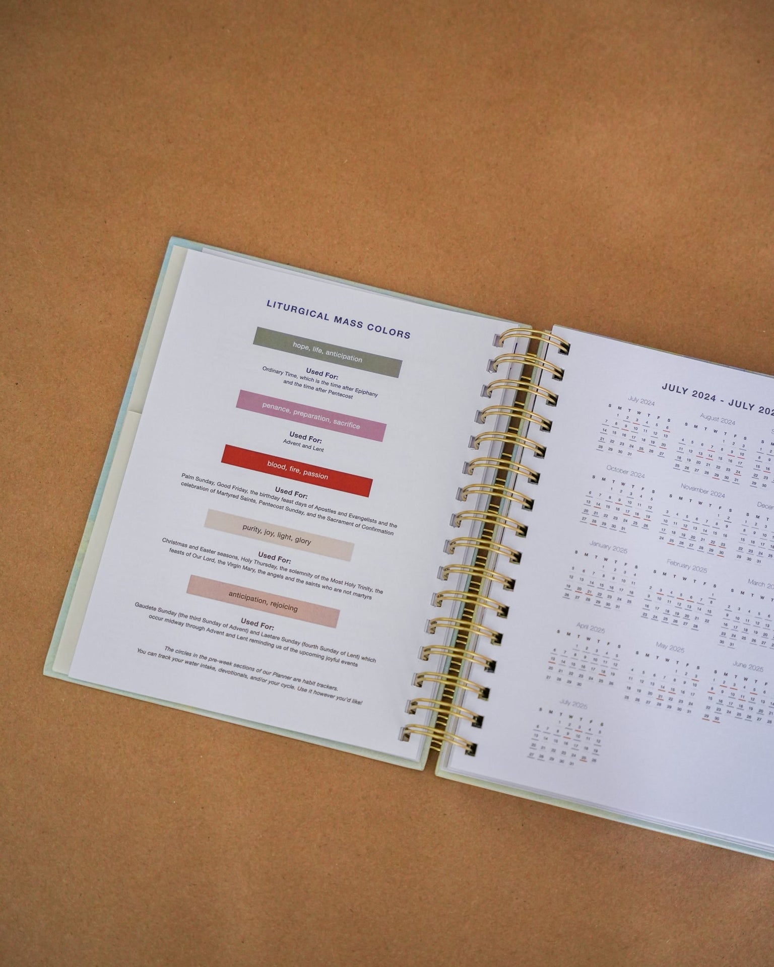 Catholic Academic Liturgical Planner // Mini Layout