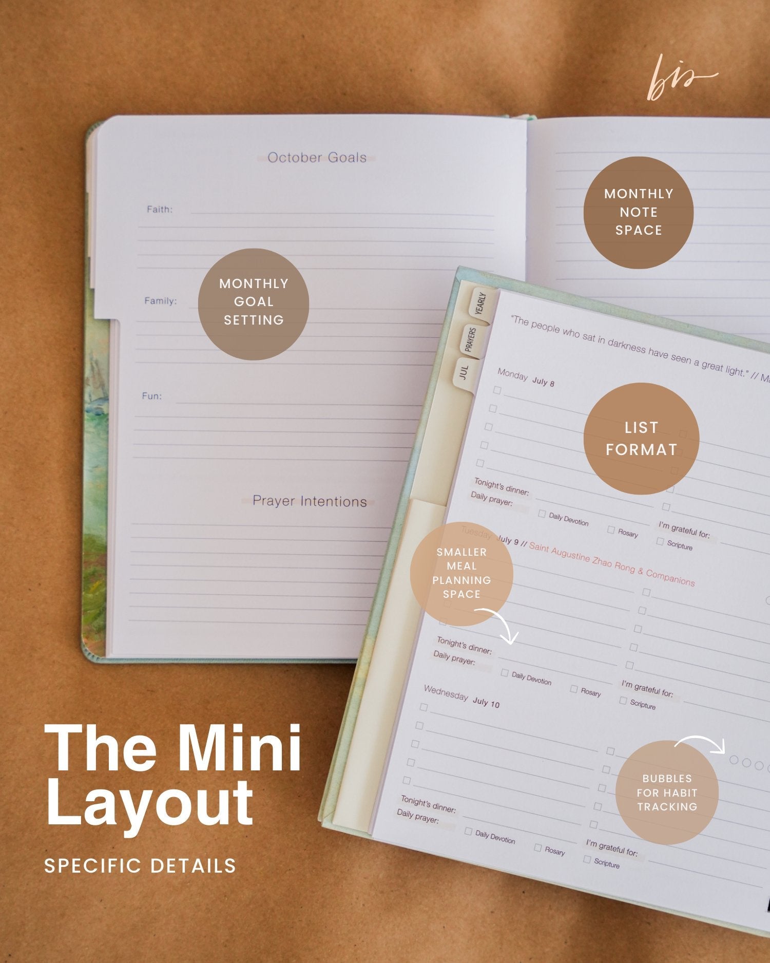 Catholic Academic Liturgical Planner // Mini Layout