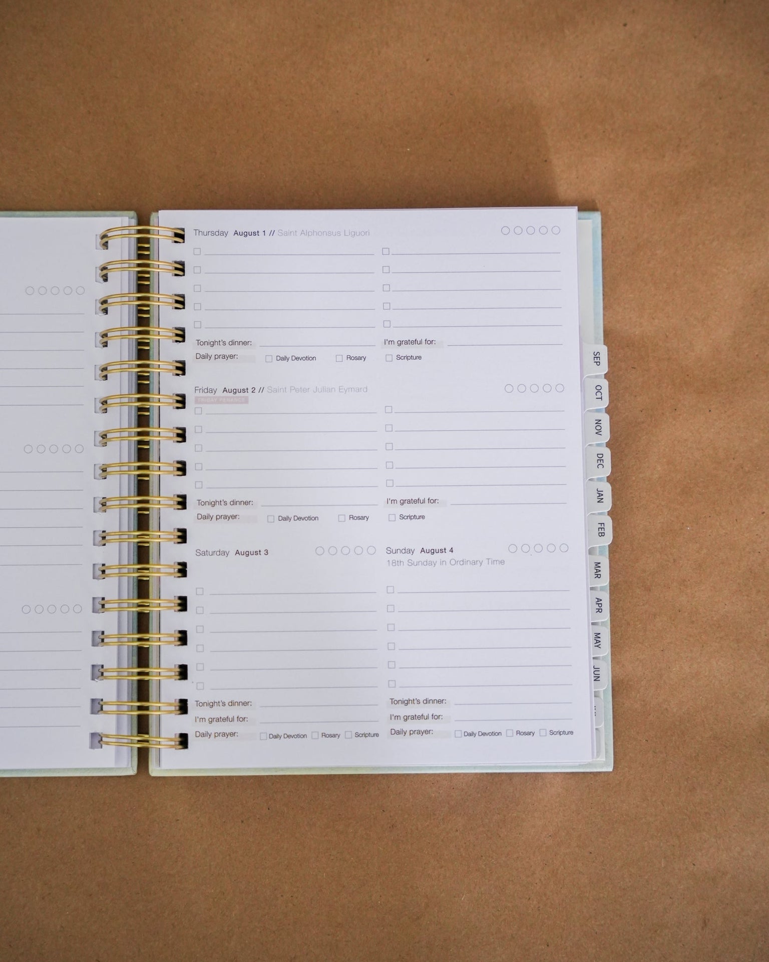 Catholic Academic Liturgical Planner // Mini Layout