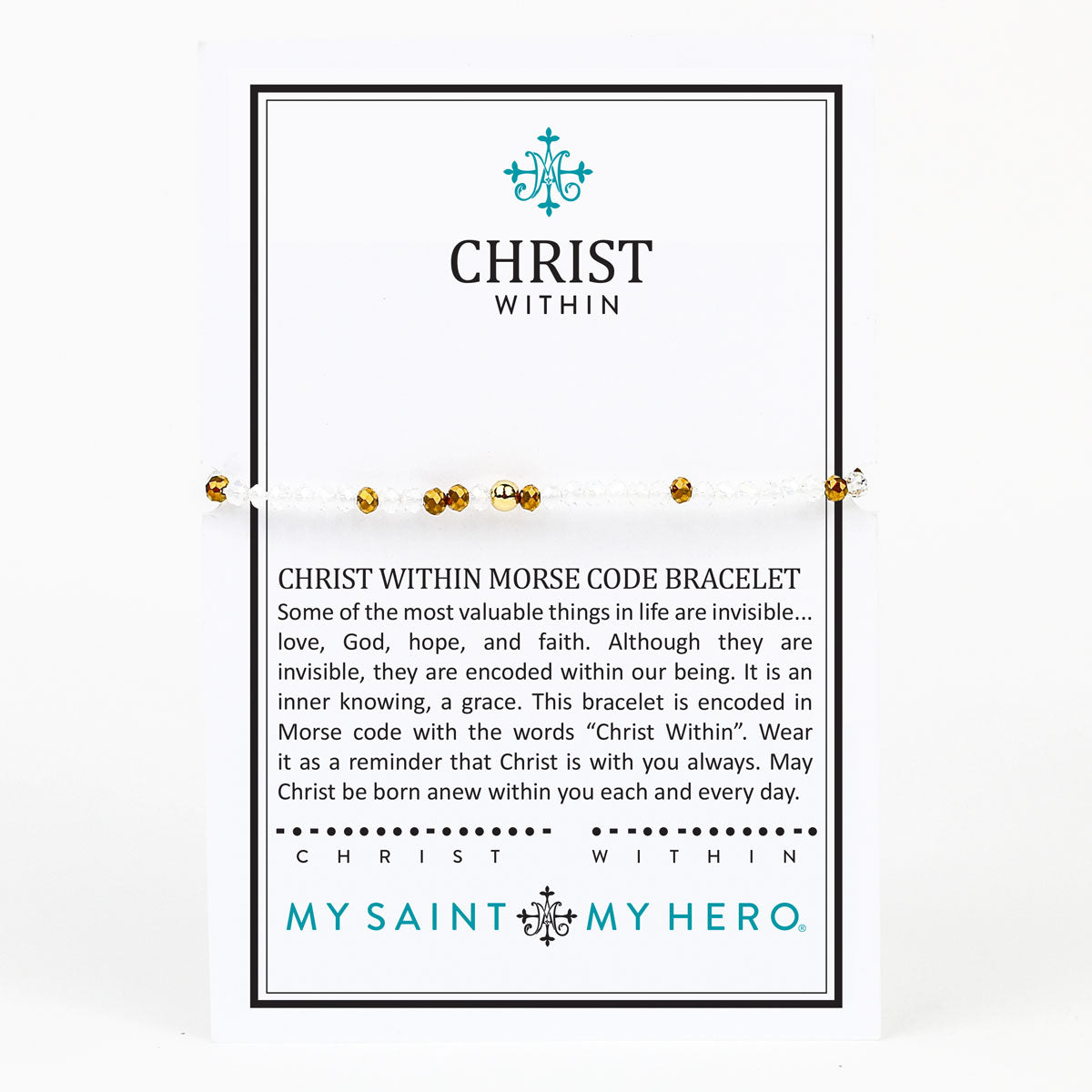 Christ Within Morse Code Bracelet