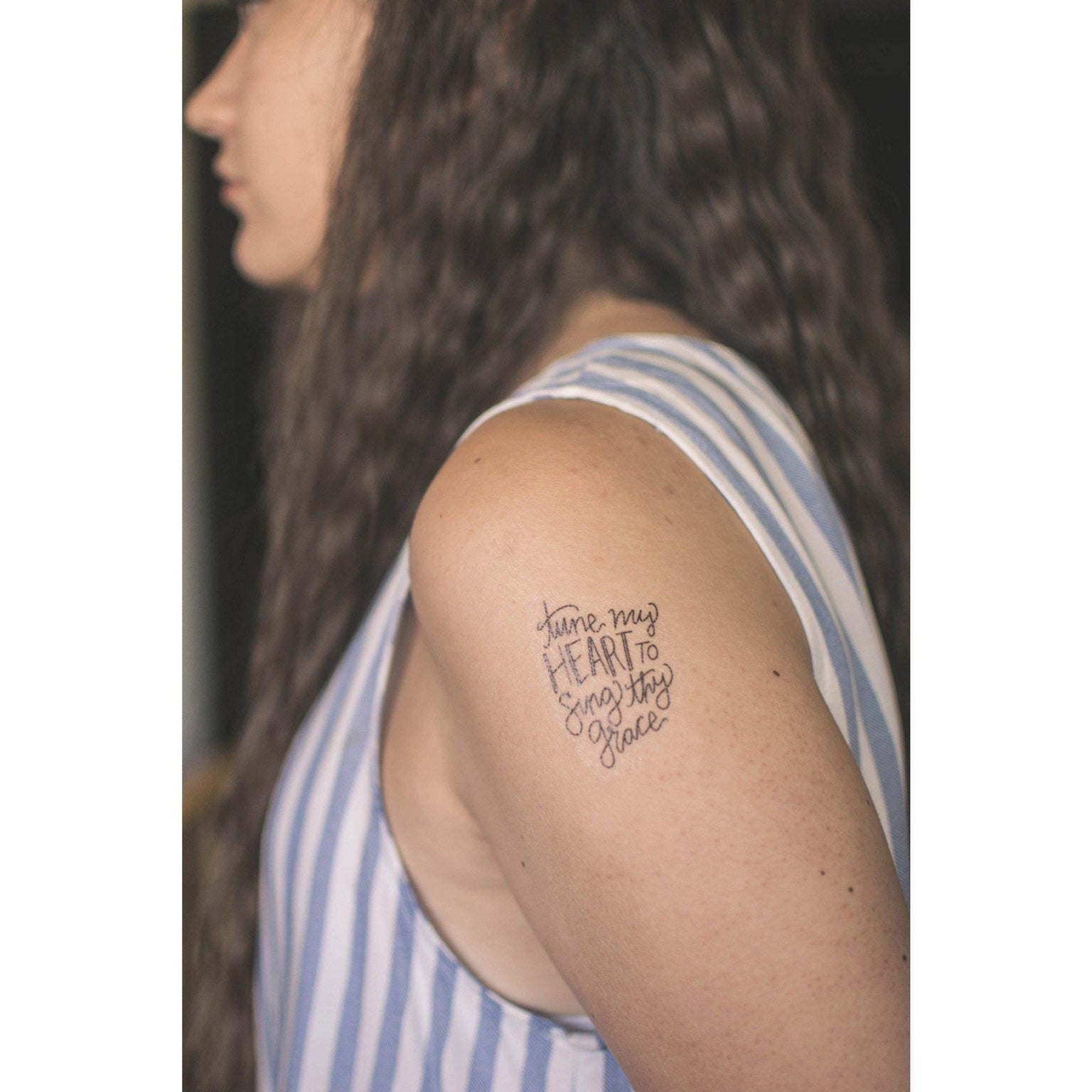Christian Temporary Tattoos Set - Created for Love