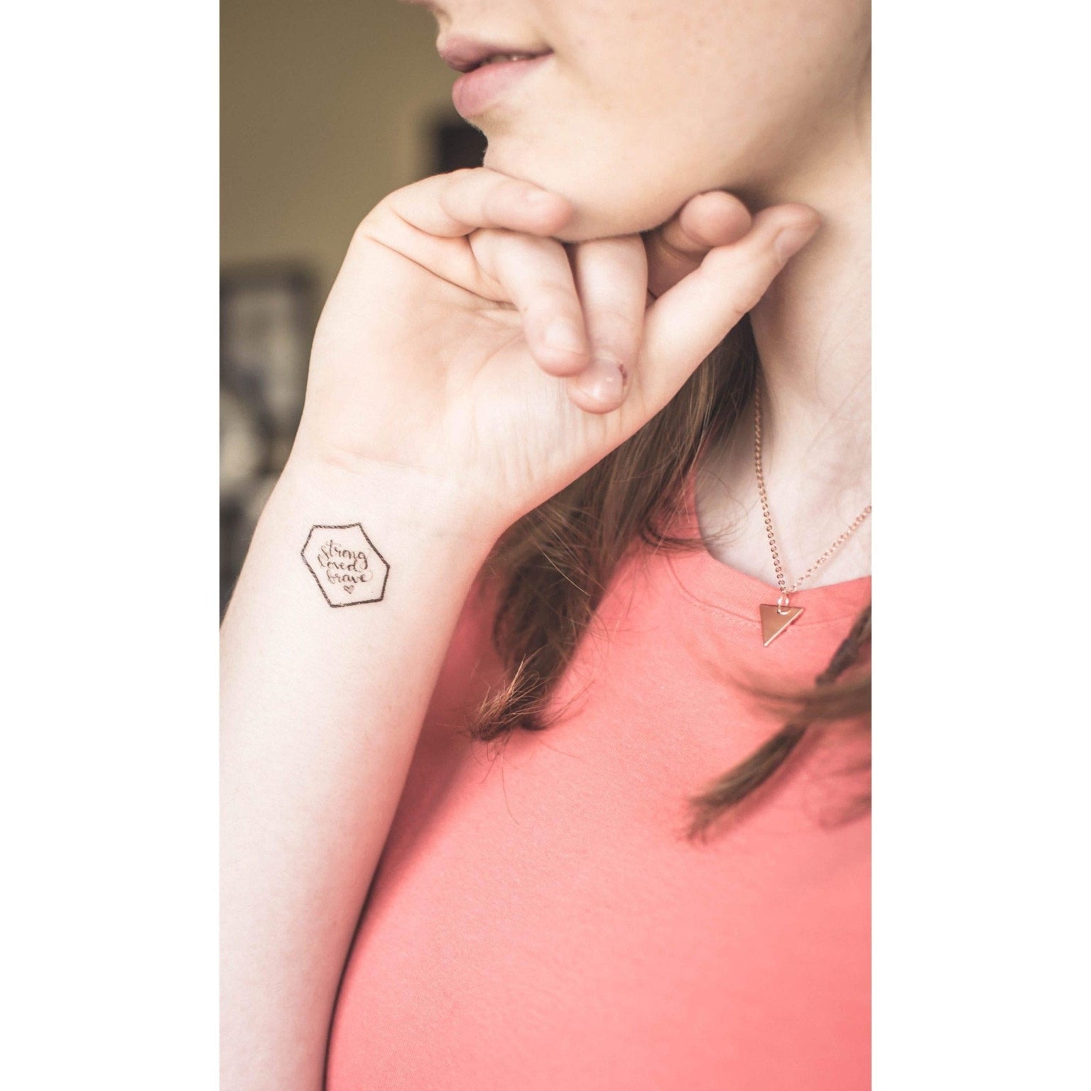 Christian Temporary Tattoos Set - Created for Love