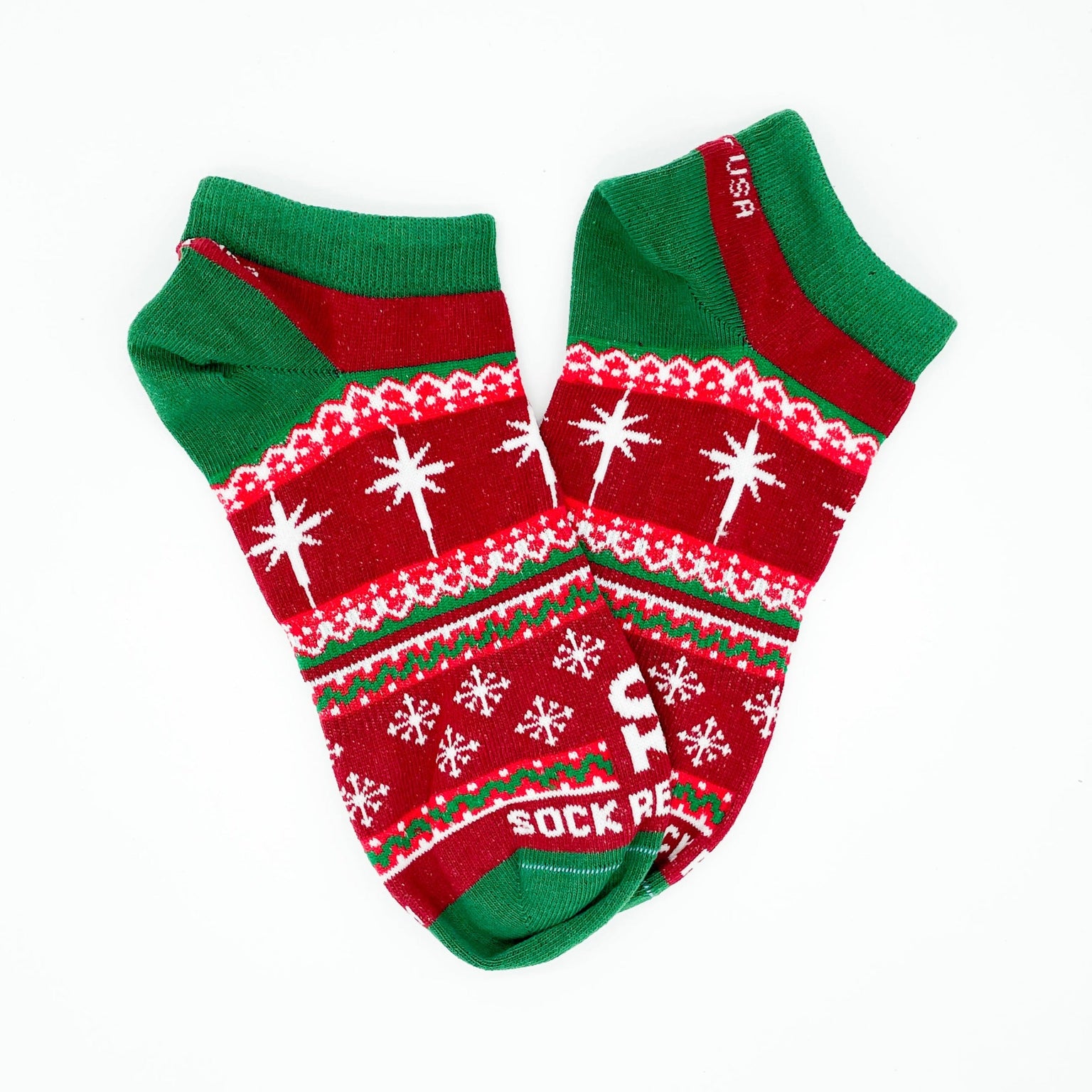 Christmas Sweater No Show Socks