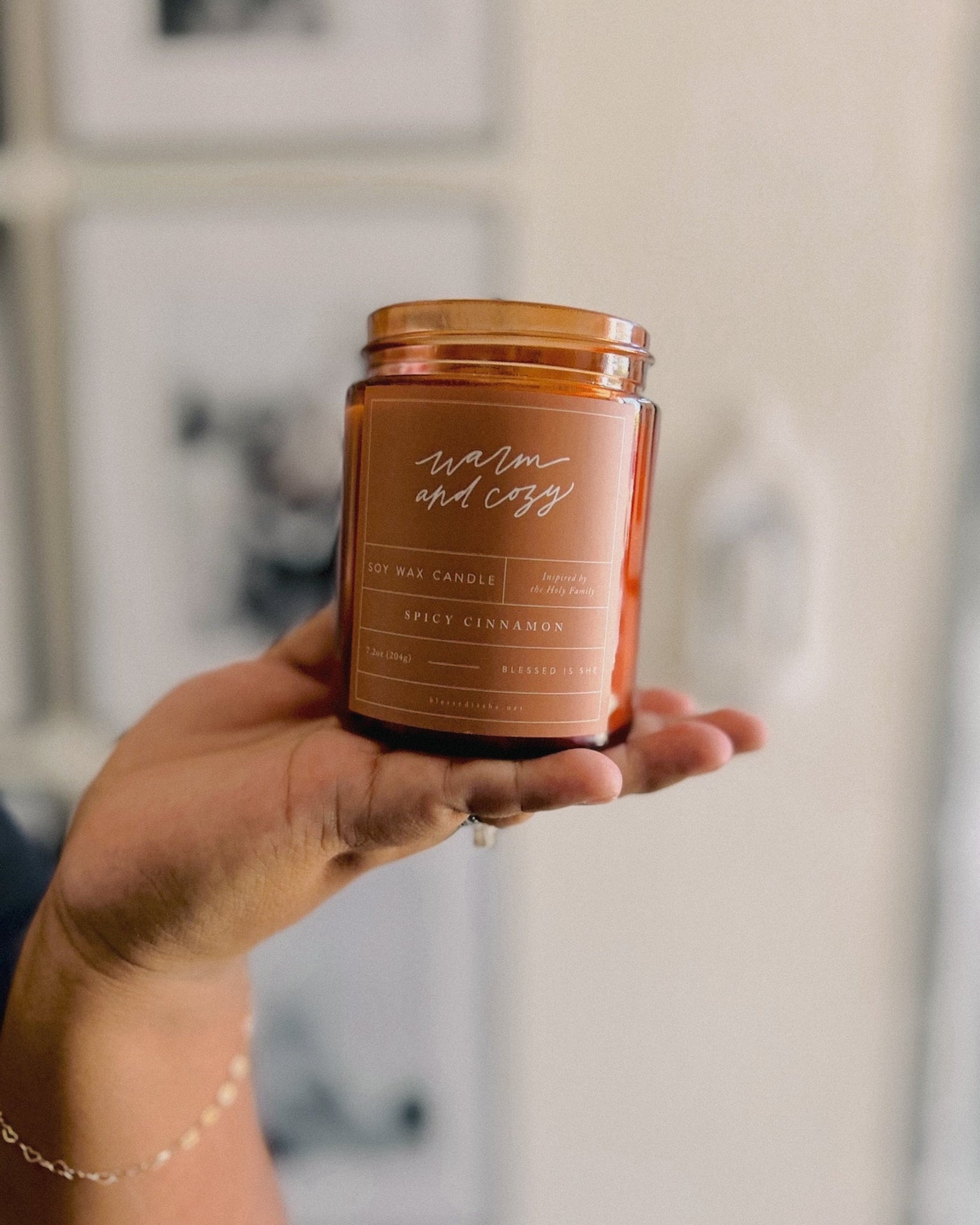 Warm & Cozy // Saintly Scents Candle inspired by the Holy Family