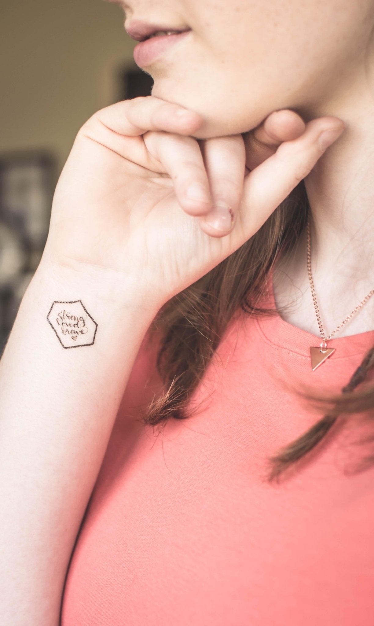 Christian Temporary Tattoos Set - Created for Love
