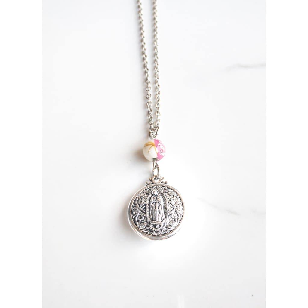 Double Sided Our Lady of Guadalupe Layering Necklace
