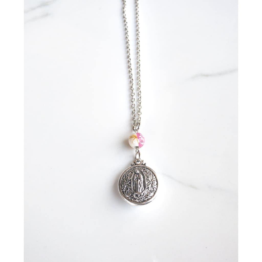 Double Sided Our Lady of Guadalupe Layering Necklace