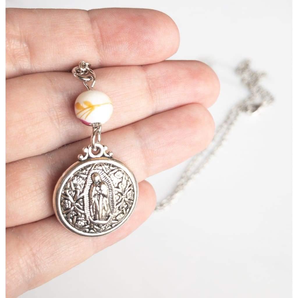 Double Sided Our Lady of Guadalupe Layering Necklace