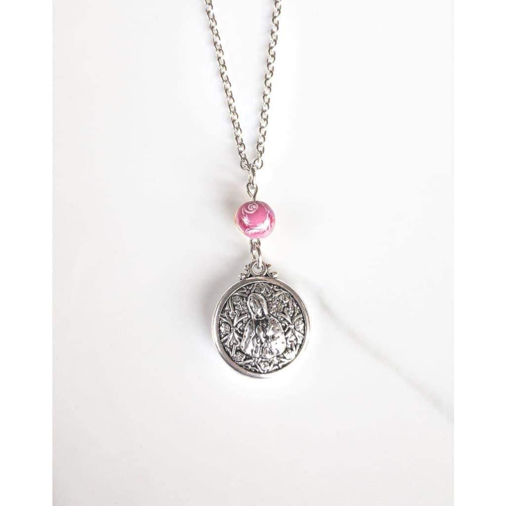 Double Sided Our Lady of Guadalupe Layering Necklace