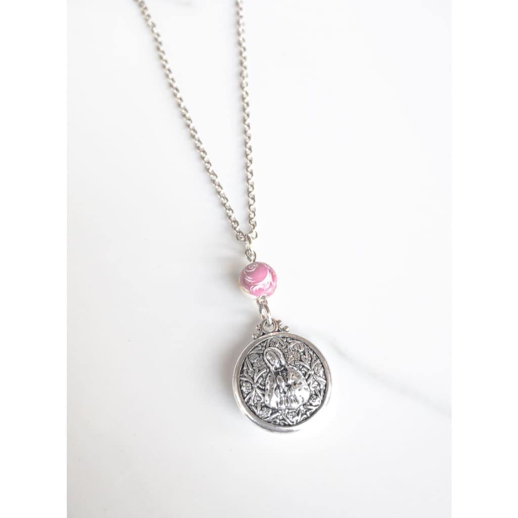 Double Sided Our Lady of Guadalupe Layering Necklace
