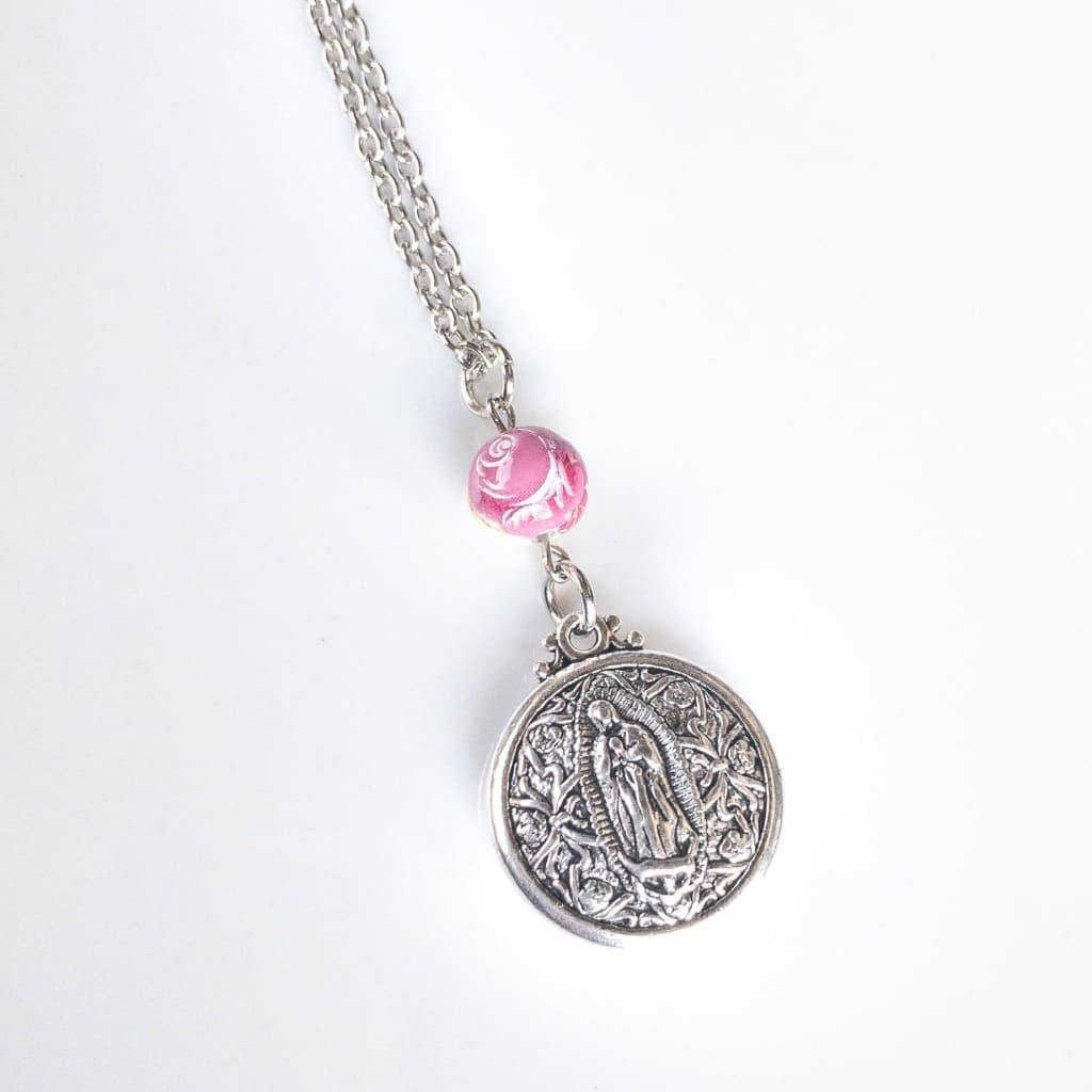 Double Sided Our Lady of Guadalupe Layering Necklace