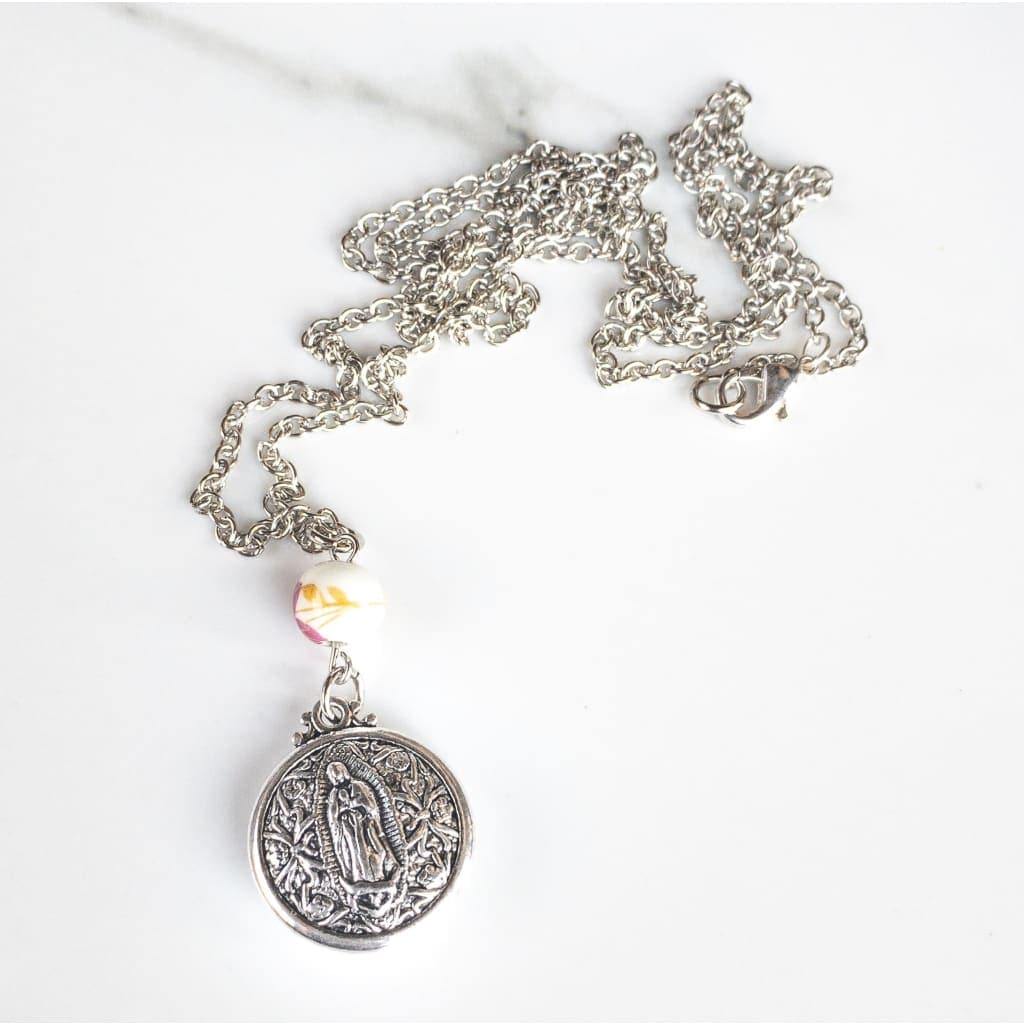 Double Sided Our Lady of Guadalupe Layering Necklace