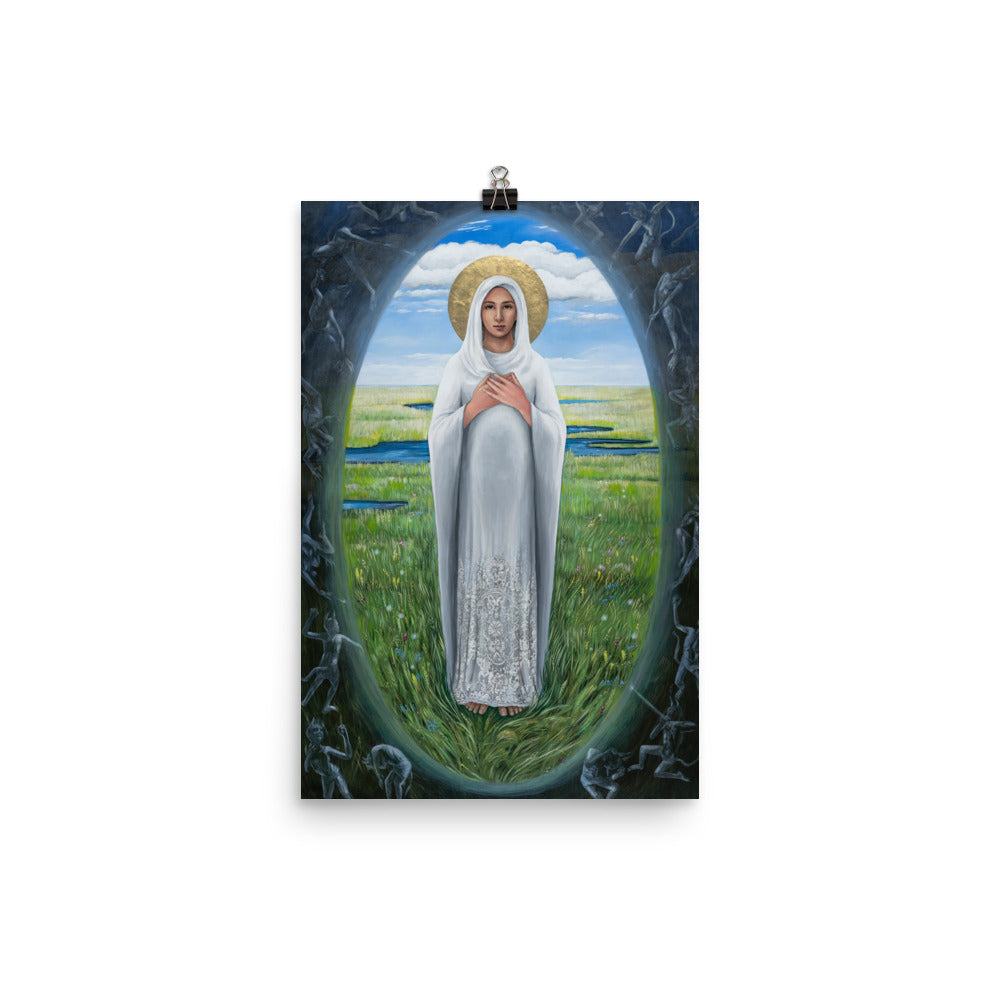 Mary Shield of Peace Print