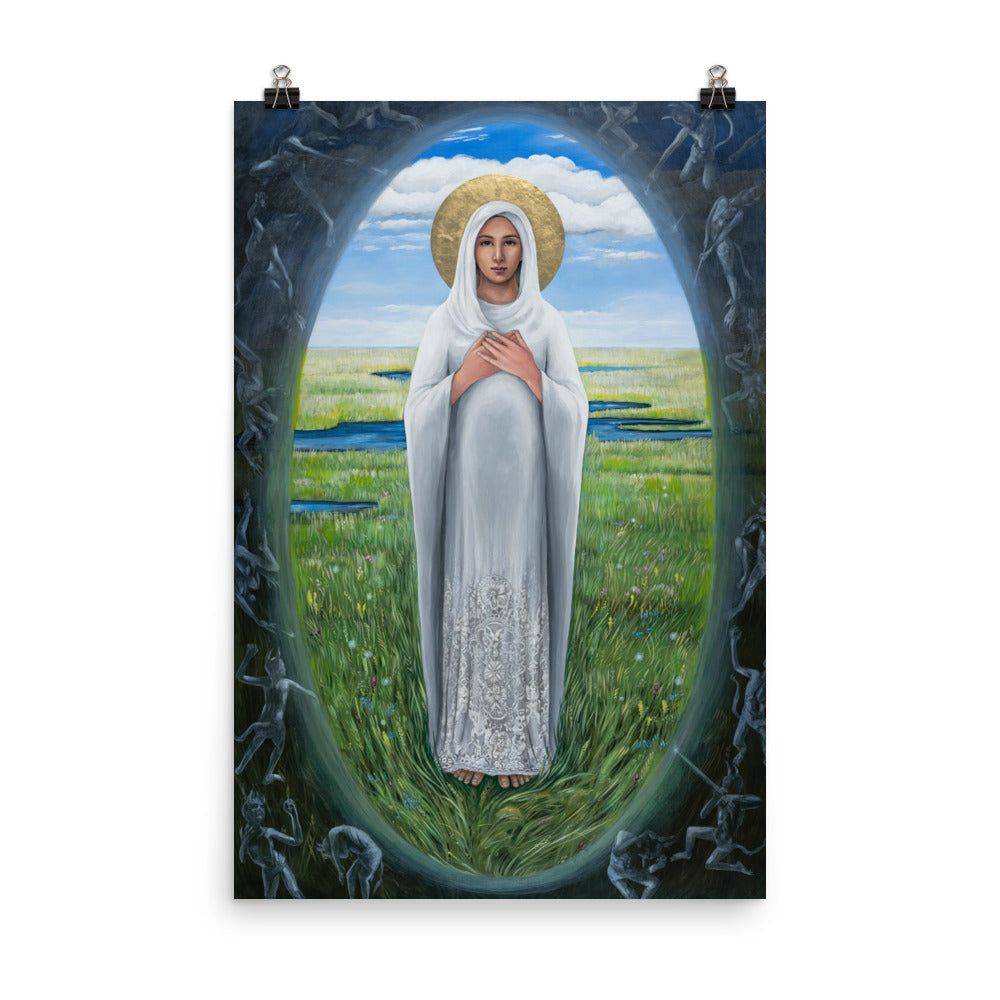 Mary Shield of Peace Print