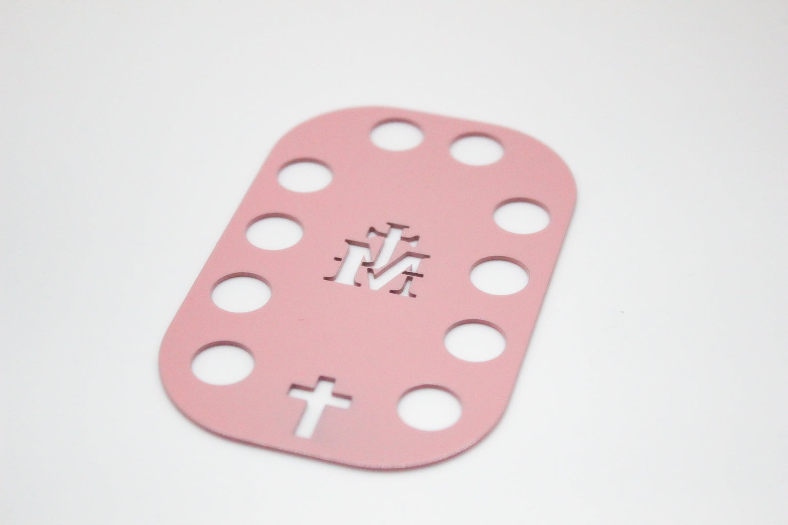 The Rosary Card | Pastel Pink