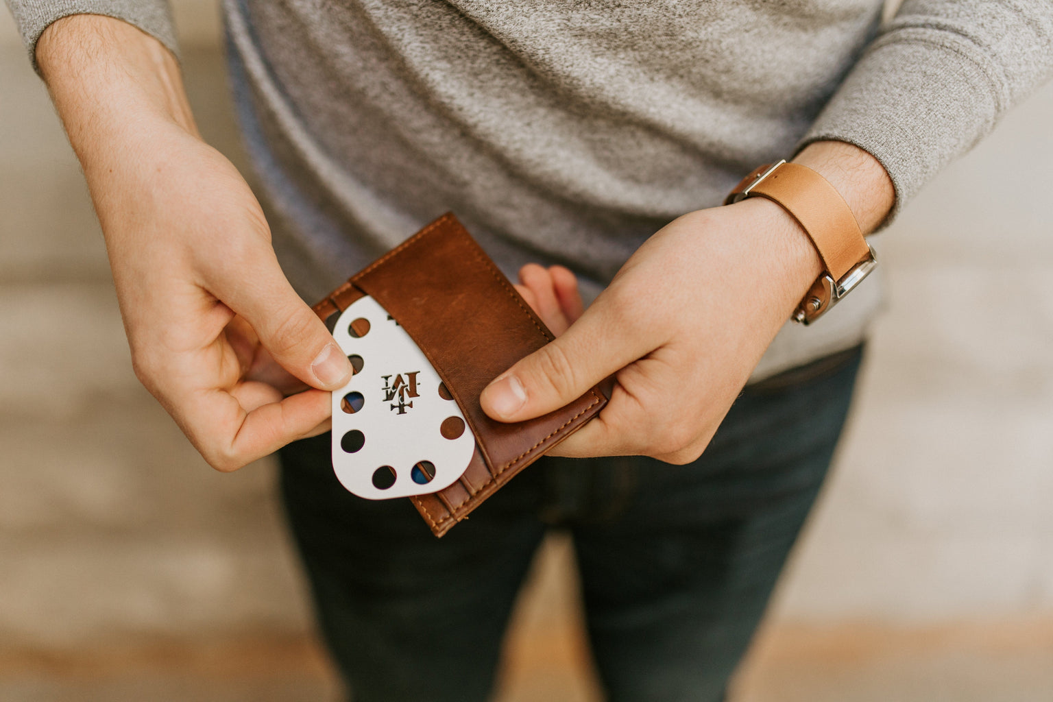 The Rosary Card | White