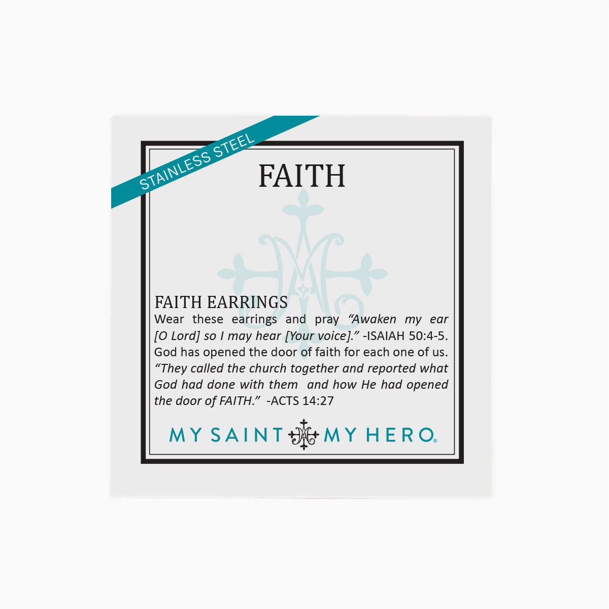 Faith Petite Cross Cubic Zirconia Earrings