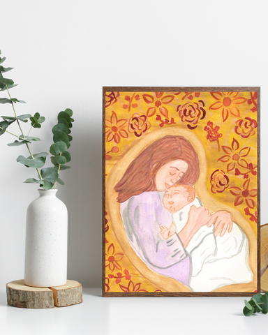 Motherhood Watercolor Print