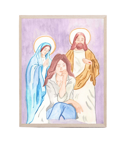 Never Alone Watercolor Print