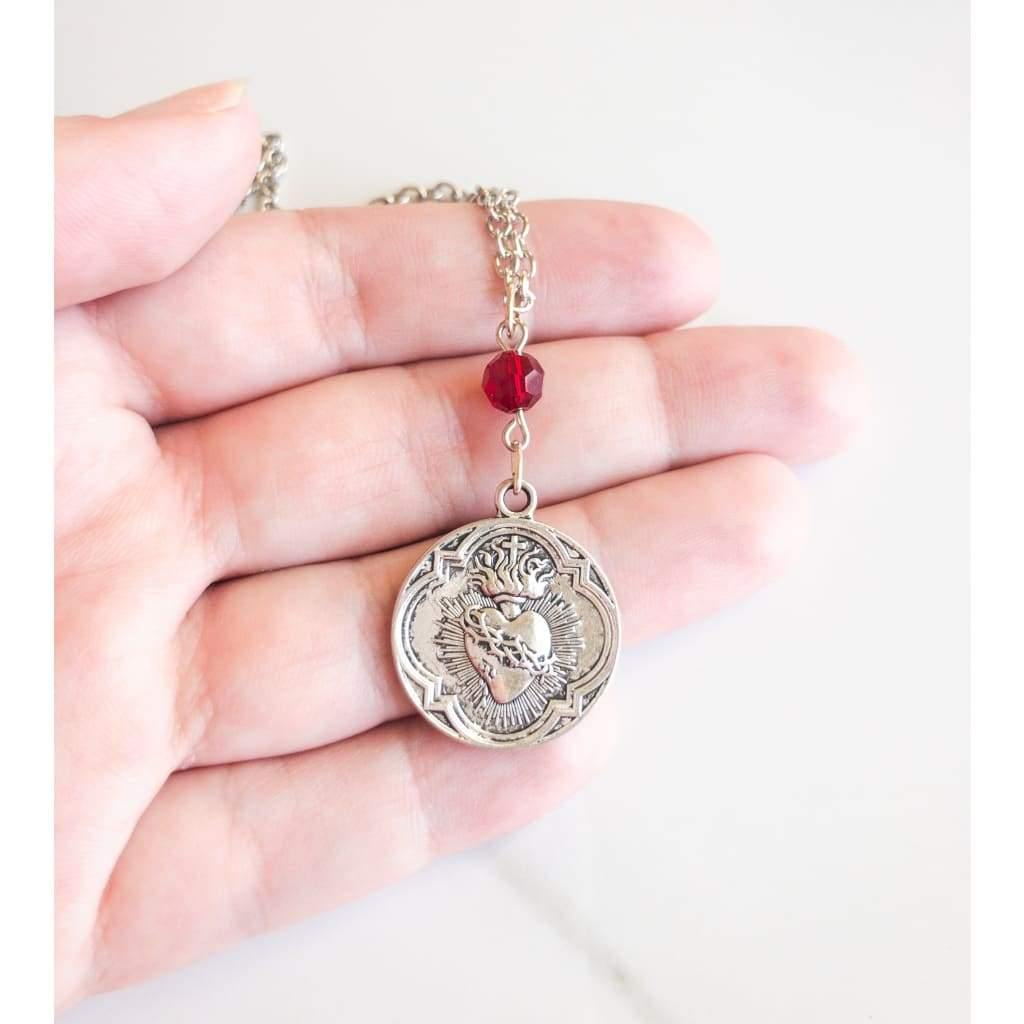 French Sacred Heart Necklace