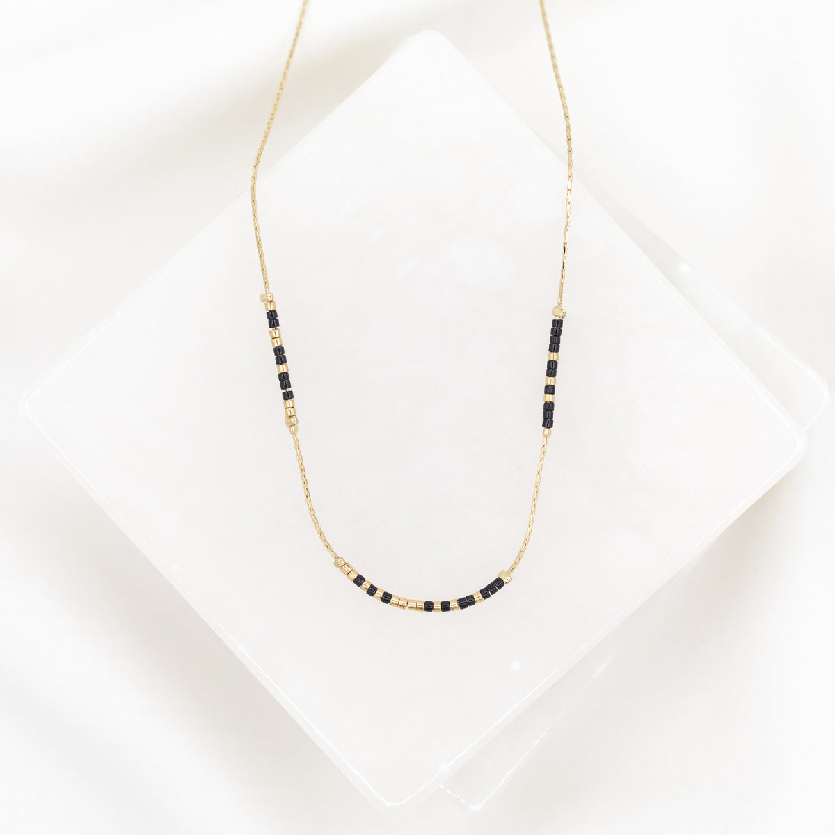 Saints Geaux! Morse Code Necklace