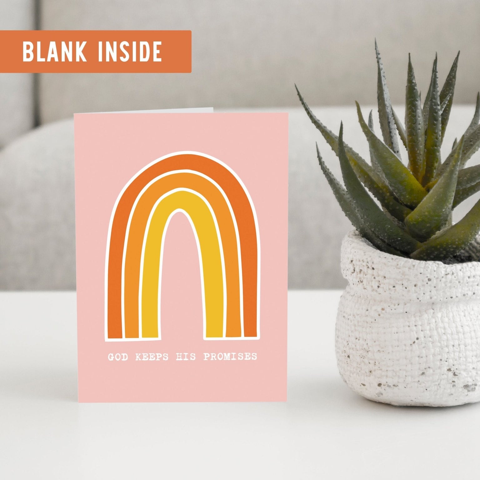 God Keeps His Promises Blank Card