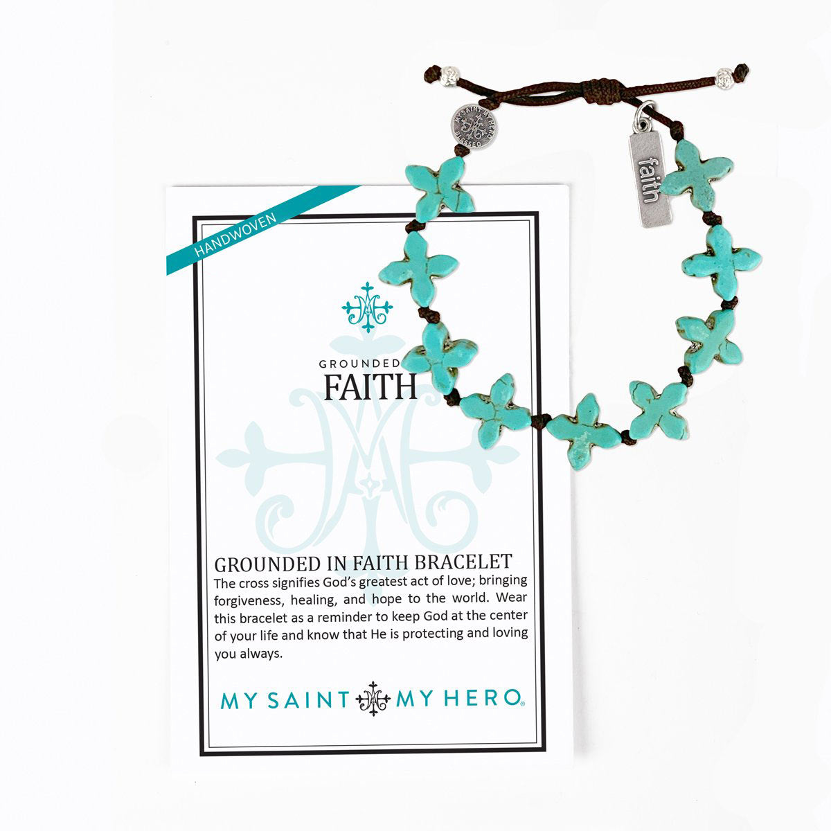 Grounded in Faith Knotted Cross Bracelet