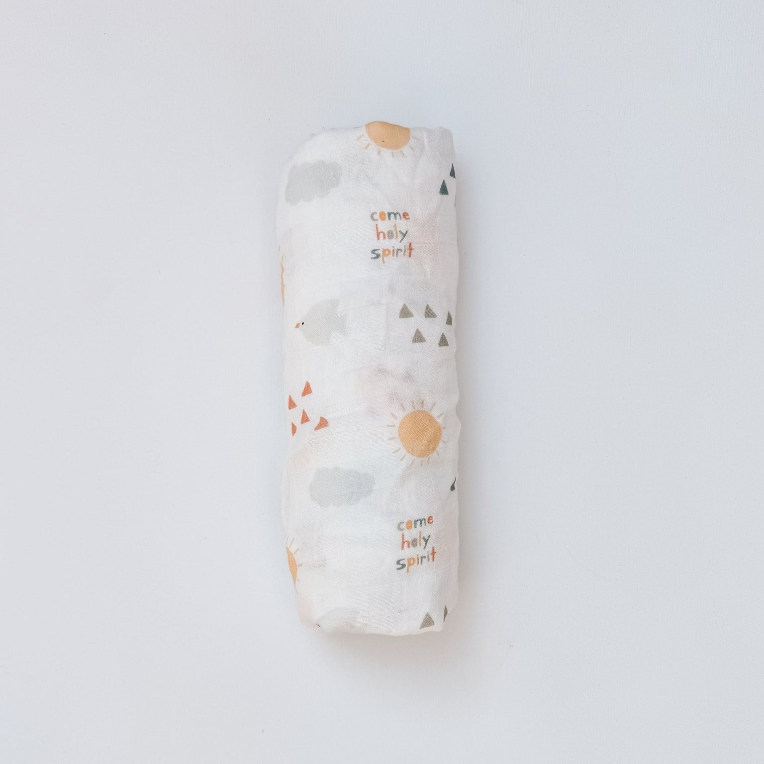 Come Holy Spirit - Catholic Baby Muslin Blanket Swaddle