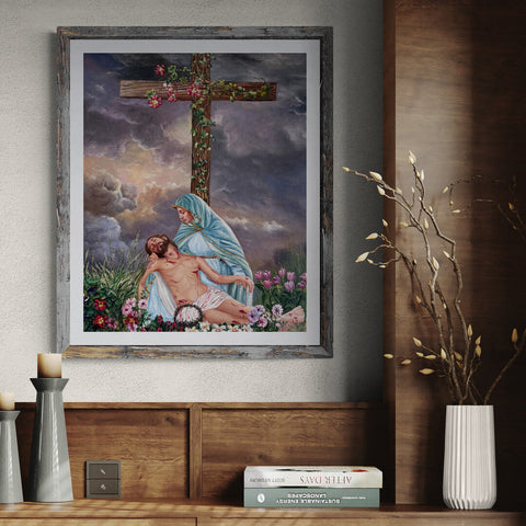 Sorrowful Mysteries of the Rosary Art Prints "The Crucifixion"