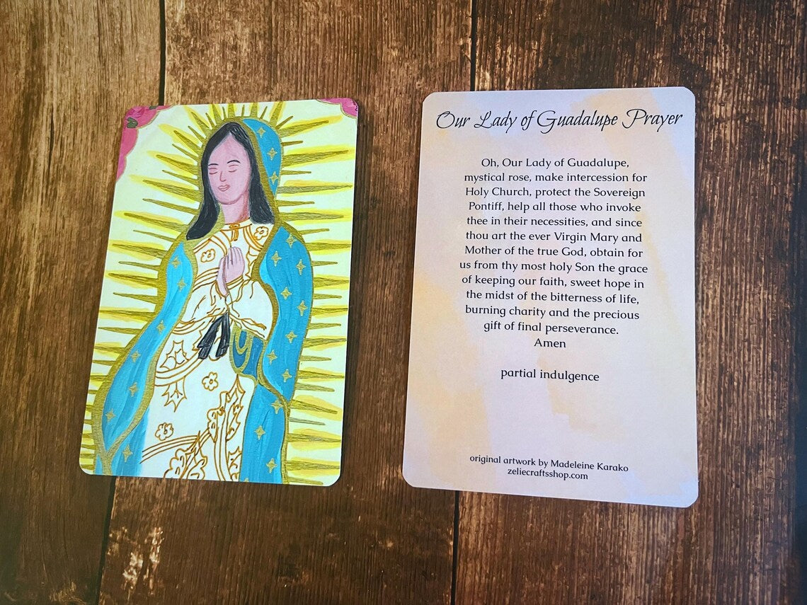 Our Lady of Guadalupe Prayer Card