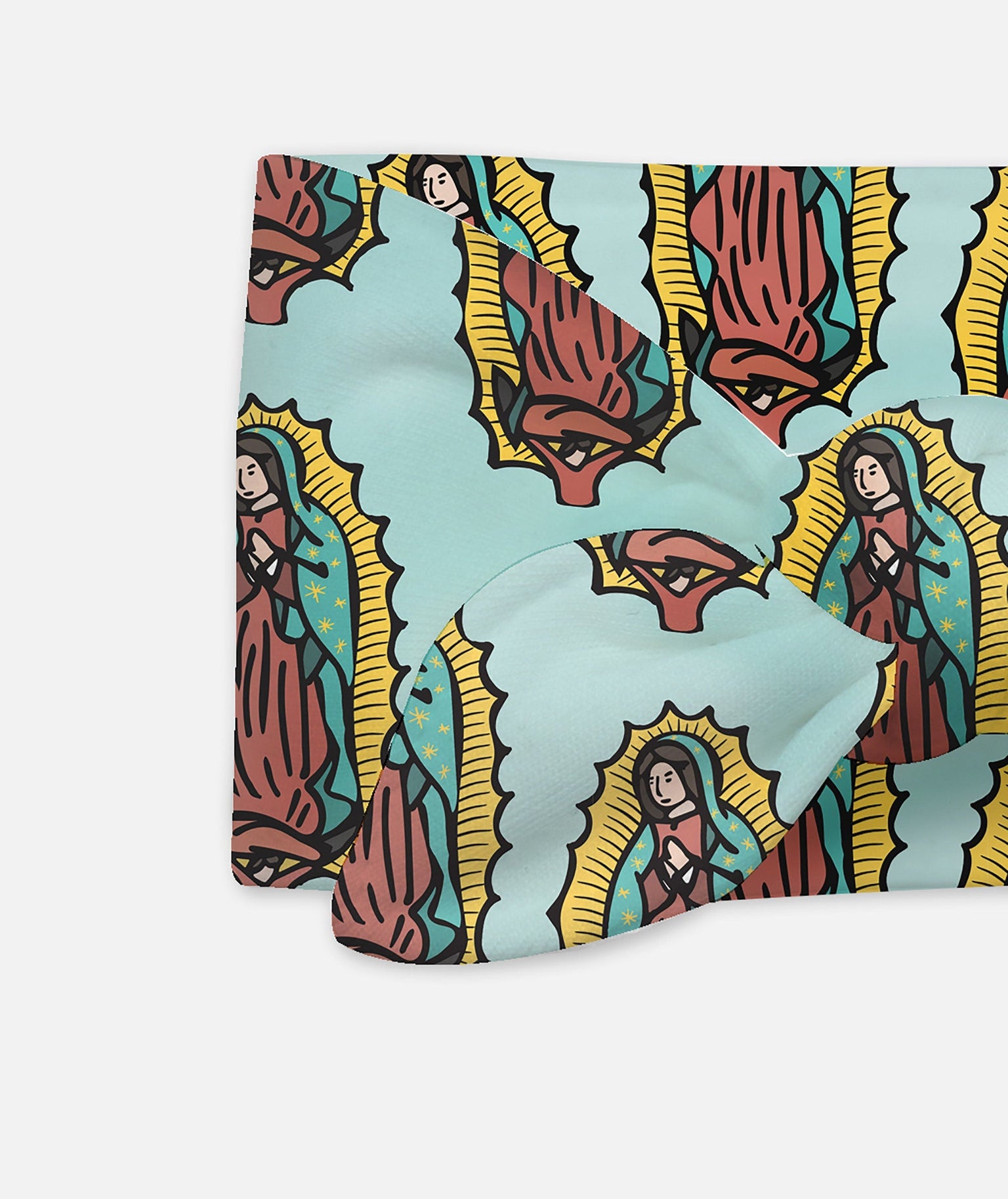 Our Lady of Guadalupe Blue Baby Headband