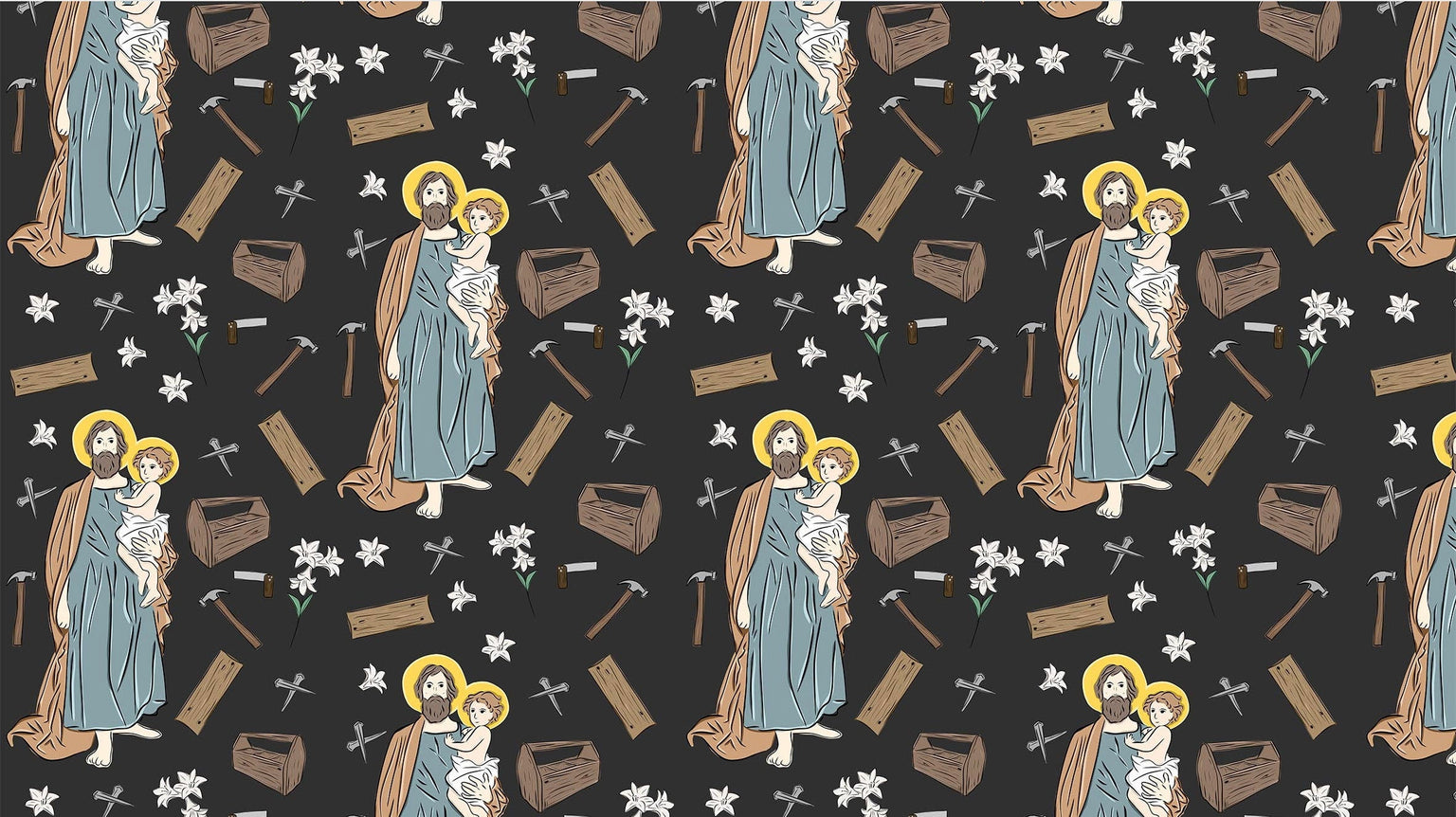 St Joseph Wrapping Paper Sheets