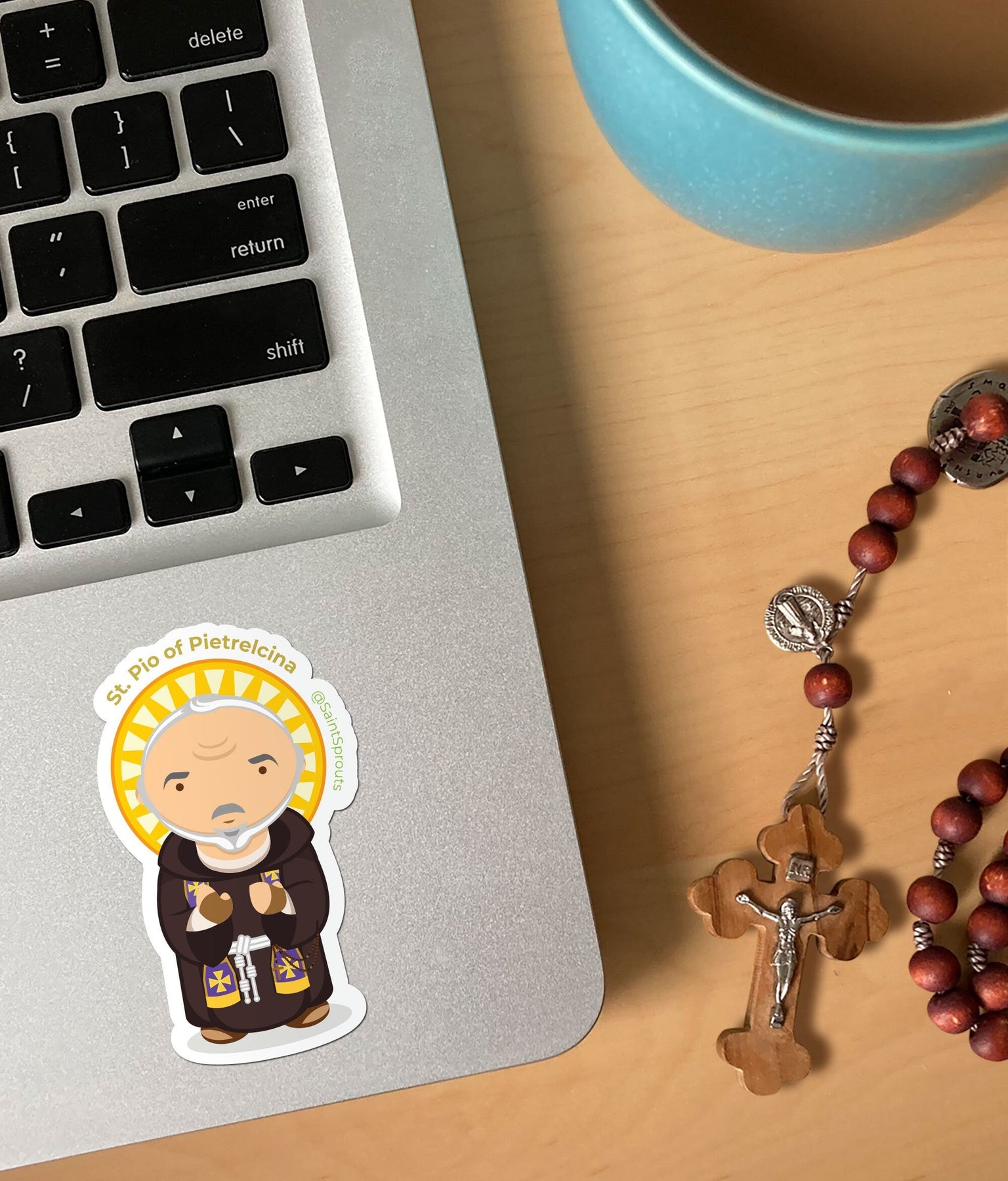 St. Pio of Pietrelcina Sticker / St. Padre Pio Sticker