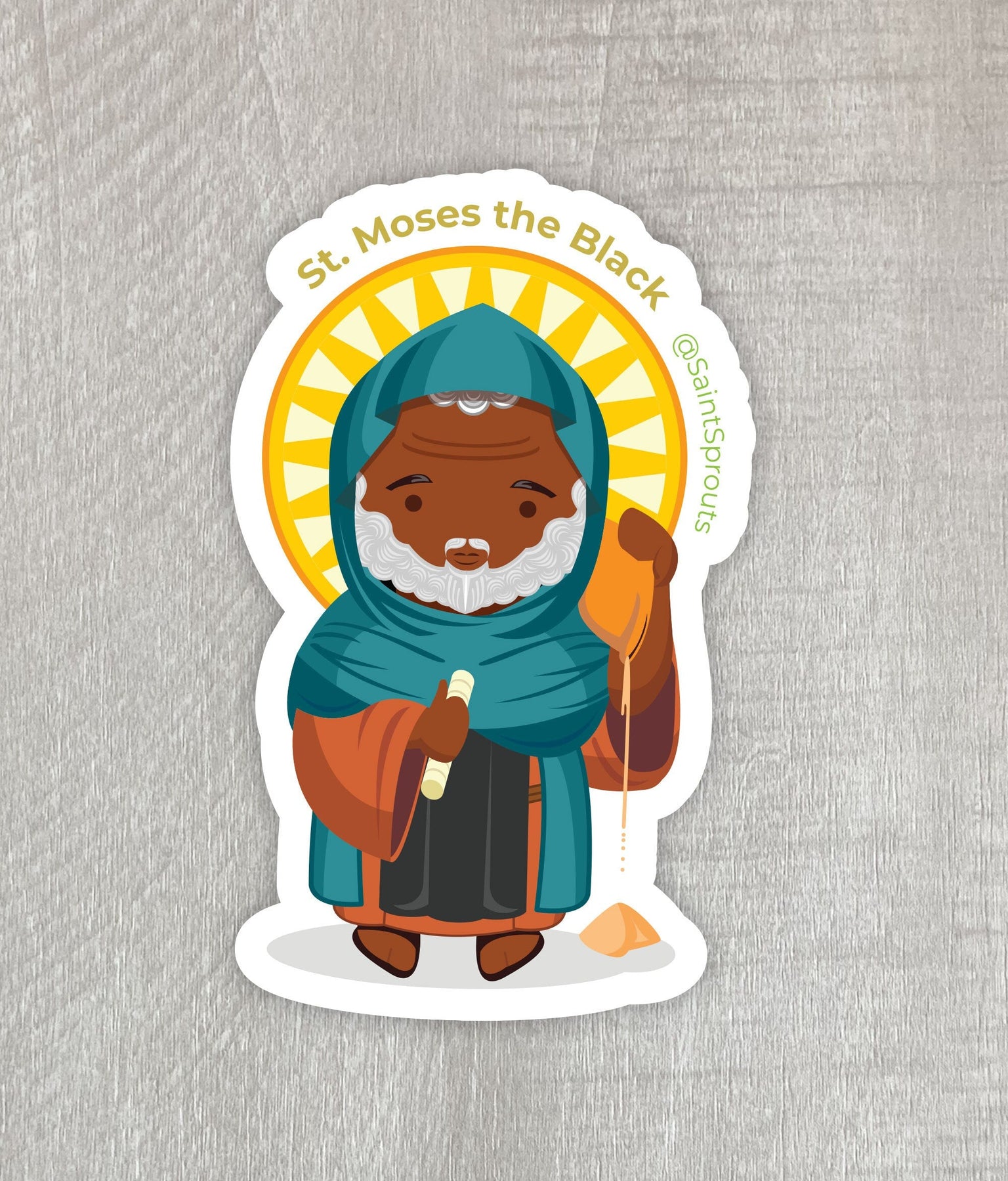 St. Moses the Black Sticker