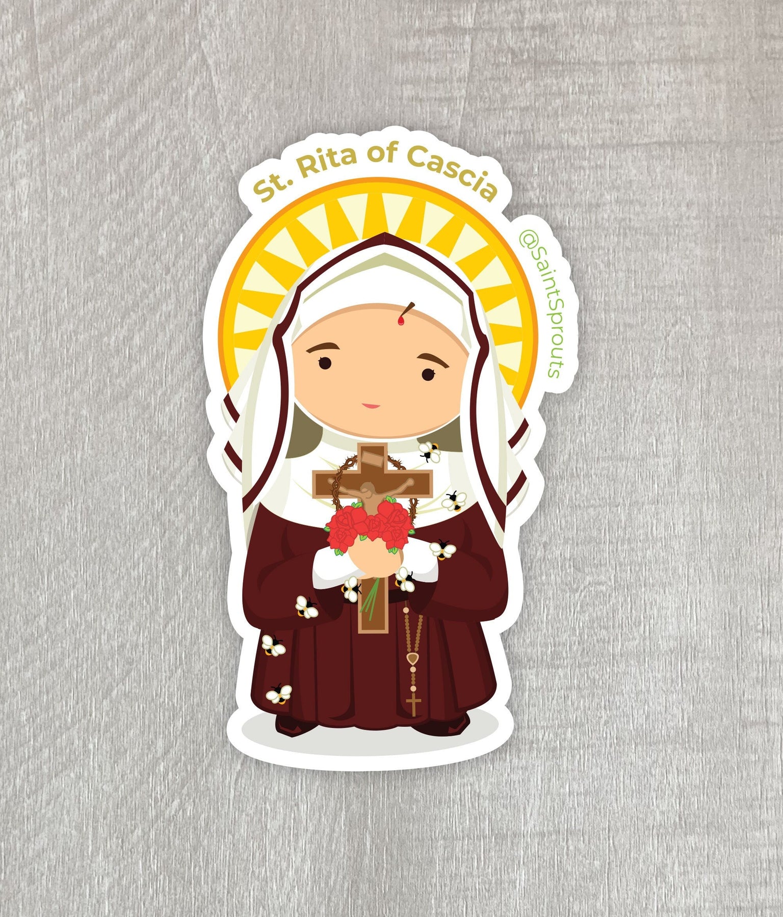 St. Rita of Cascia Sticker