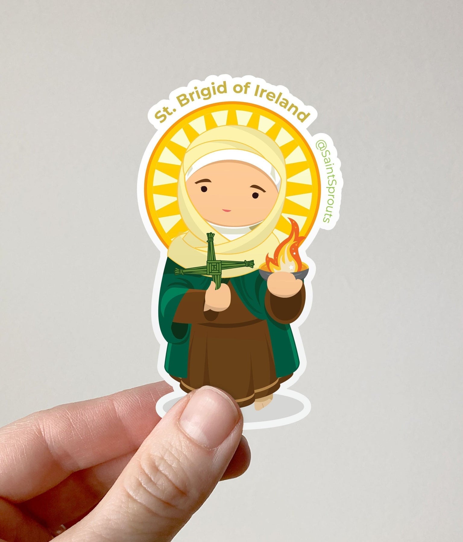 St. Brigid of Ireland Sticker