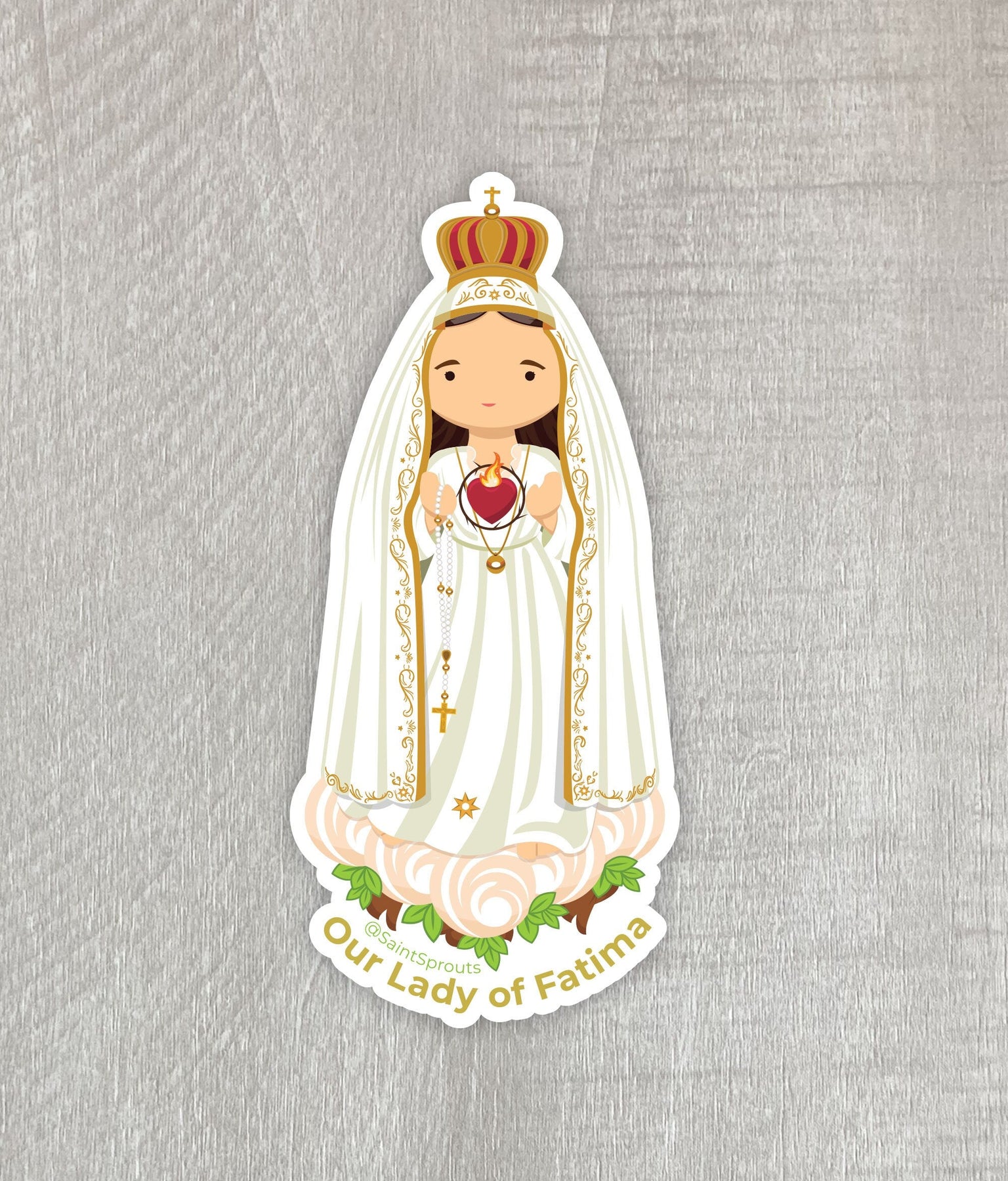 Fatima Sticker Our Lady of Fatima Sticker / Nossa Senhora de Fatima