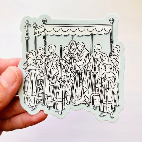 Eucharistic Procession Vinyl Sticker