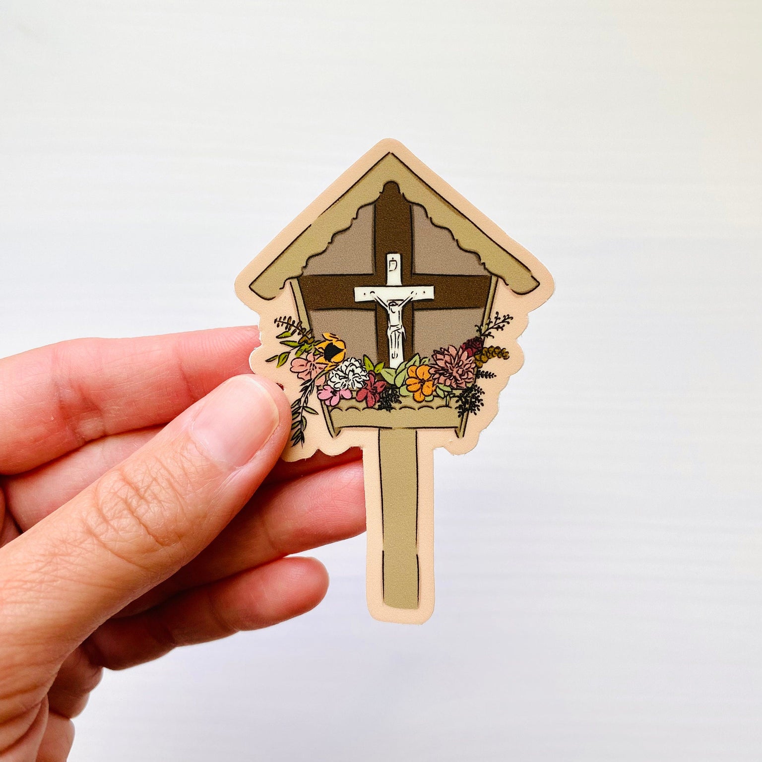 Jesus Garden Shrine Sticker